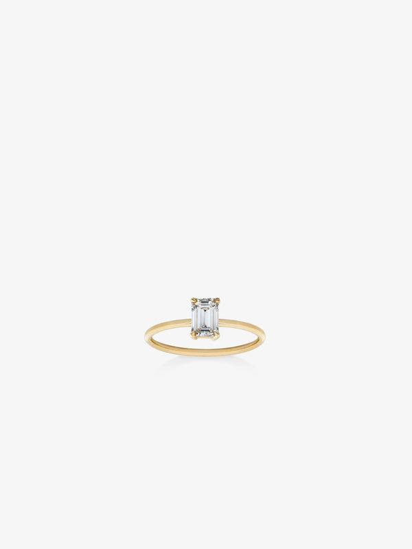 Bespoke Emerald Cut Diamond Ring