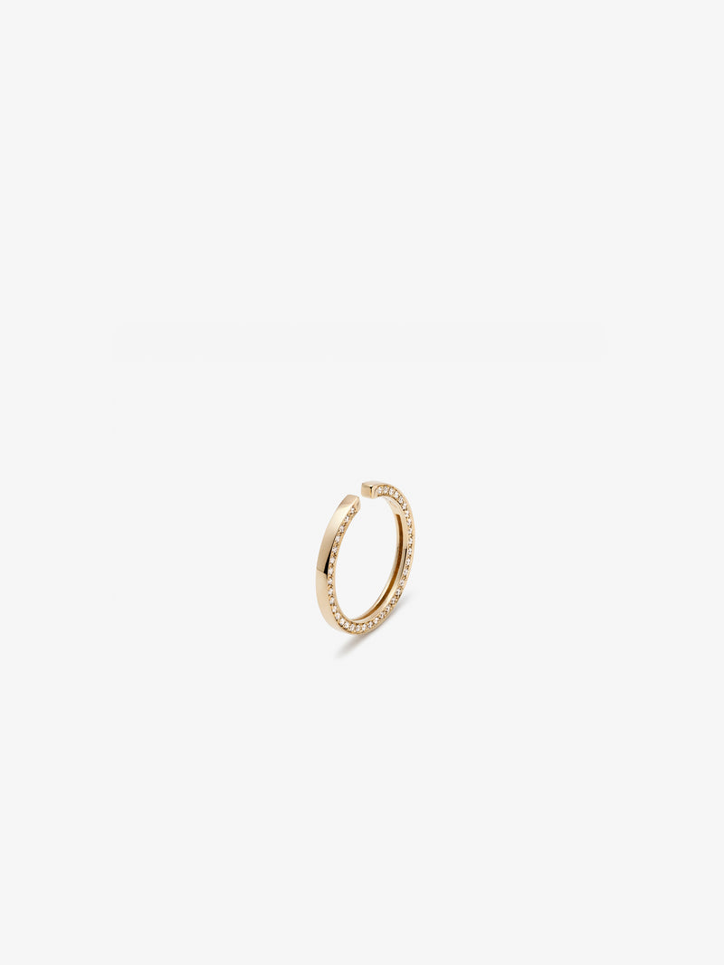 LUA EARCUFF WITH DIAMONDS AT THE SIDE