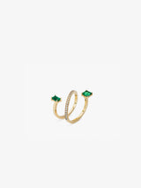 LUA OCÉANE RING WITH EMERALDS